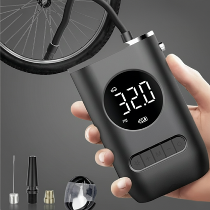 Compresor de Aire Portátil Digital – Inflador Eléctrico Recargable para Moto, Carro y Bicicleta 🚗🏍️🚲